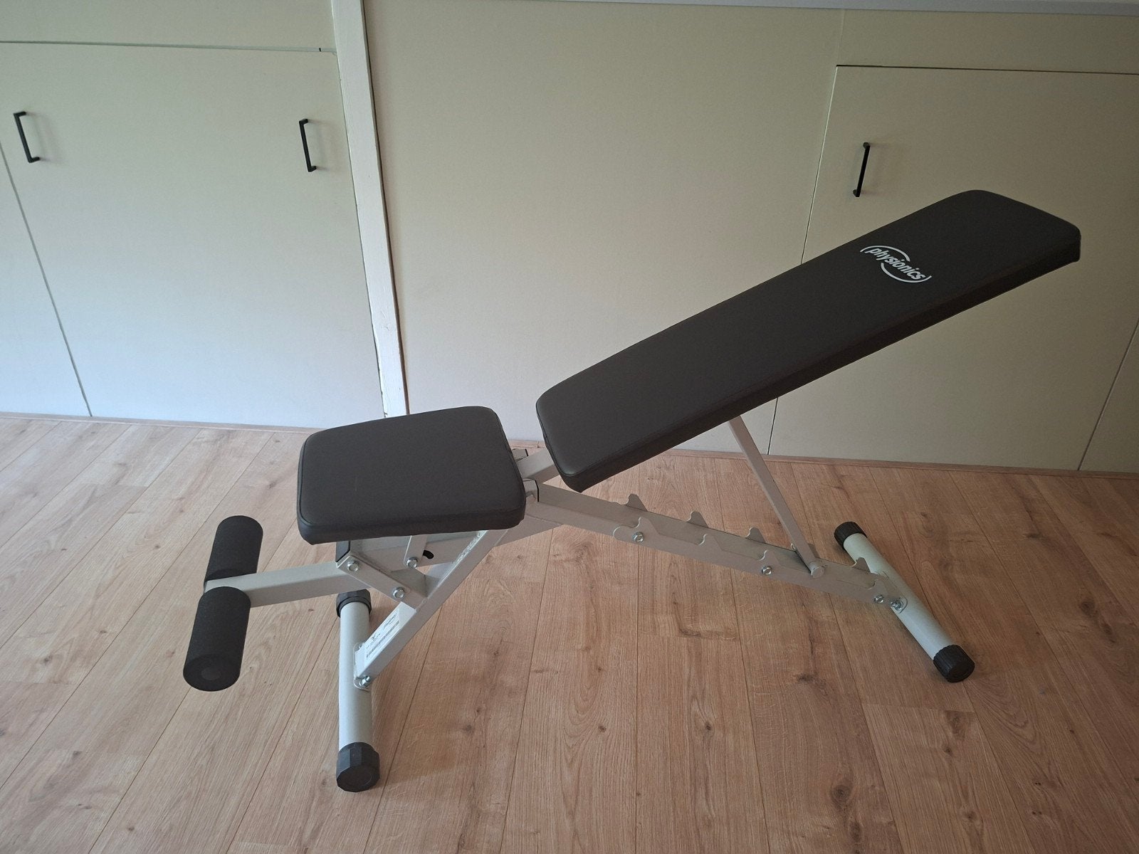 Physionics Fitnessbank - Verstelbare Trainingsbank, Sport en Fitness, Fitnessmaterialen, Ophalen, Zo goed als nieuw, Buik, Fitnessbank