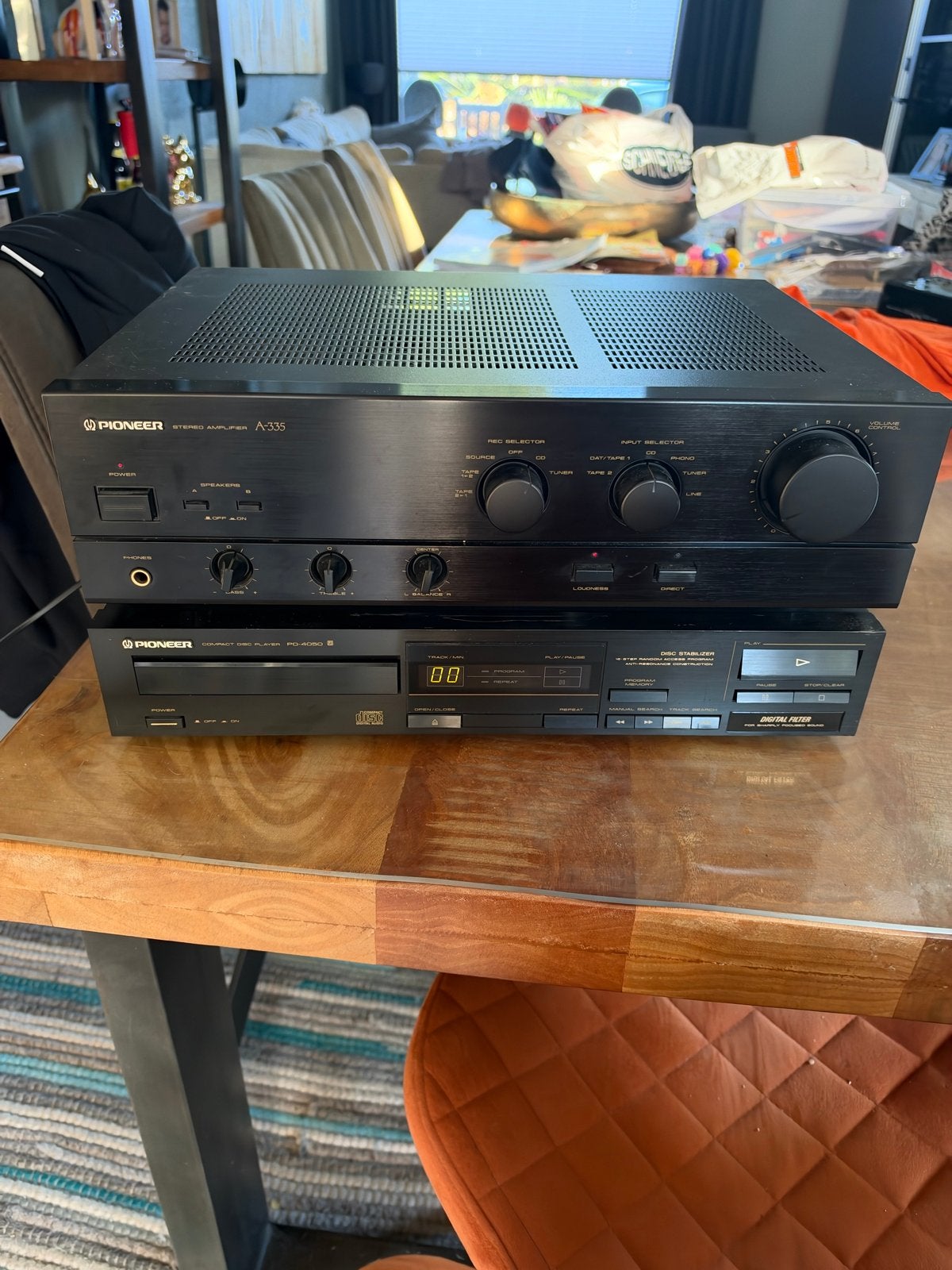 Pioneer A-335 Versterker & PD-4050 CD-speler Set, Ophalen of Verzenden, Gebruikt, Cd-speler, Pioneer