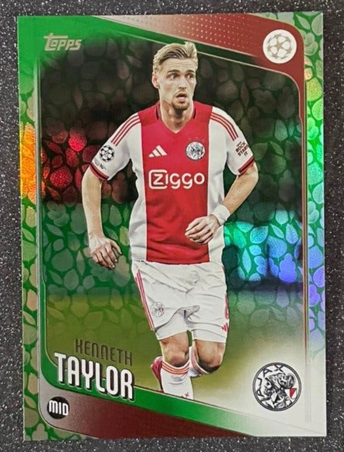 Topps UCC Flagship ‘26   GREEN PARALLEL   TAYLOR   AFC AJAX, Verzenden, Zo goed als nieuw, Plaatje