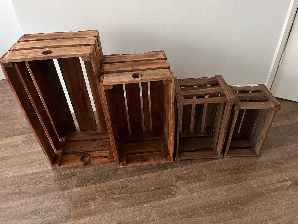Houten kratten, Ophalen of Verzenden, Gebruikt, Minder dan 50 cm, Minder dan 50 cm