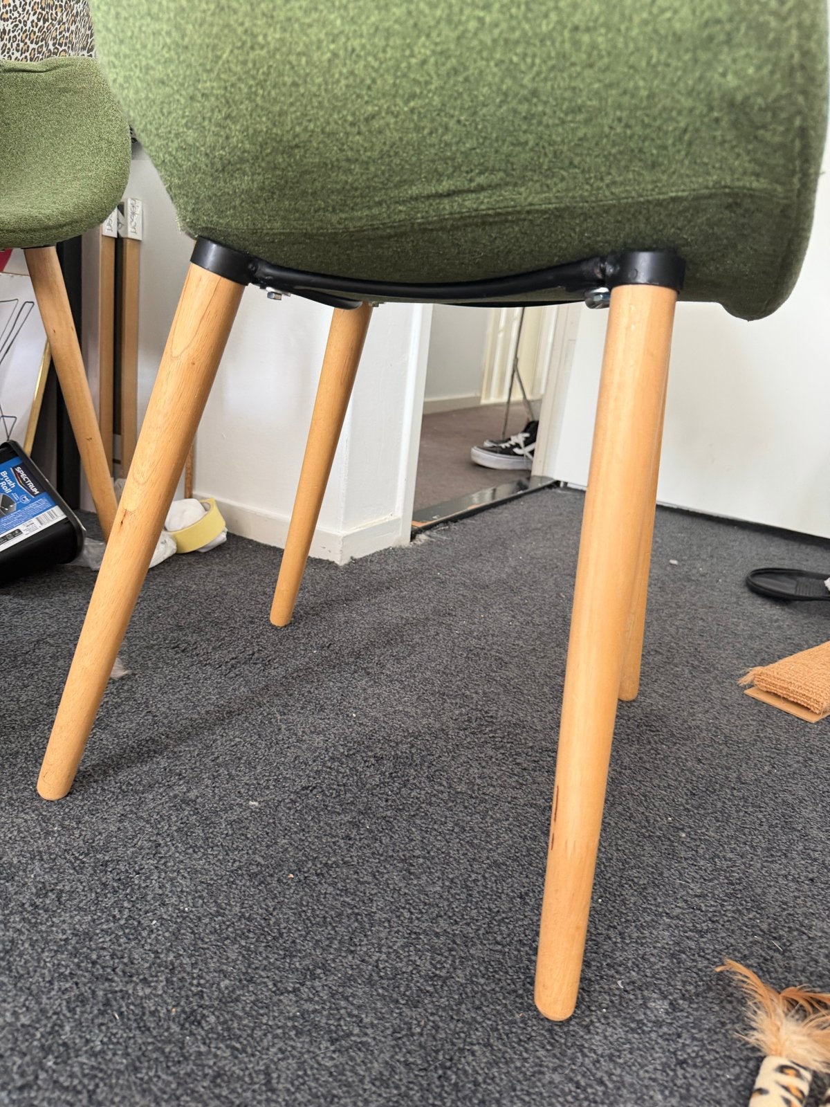 Moderne eetkamerstoelen - Groen, Grijs, Roze, Oranje, Gebruikt, Overige kleuren, Ophalen of Verzenden, Vijf, Zes of meer stoelen