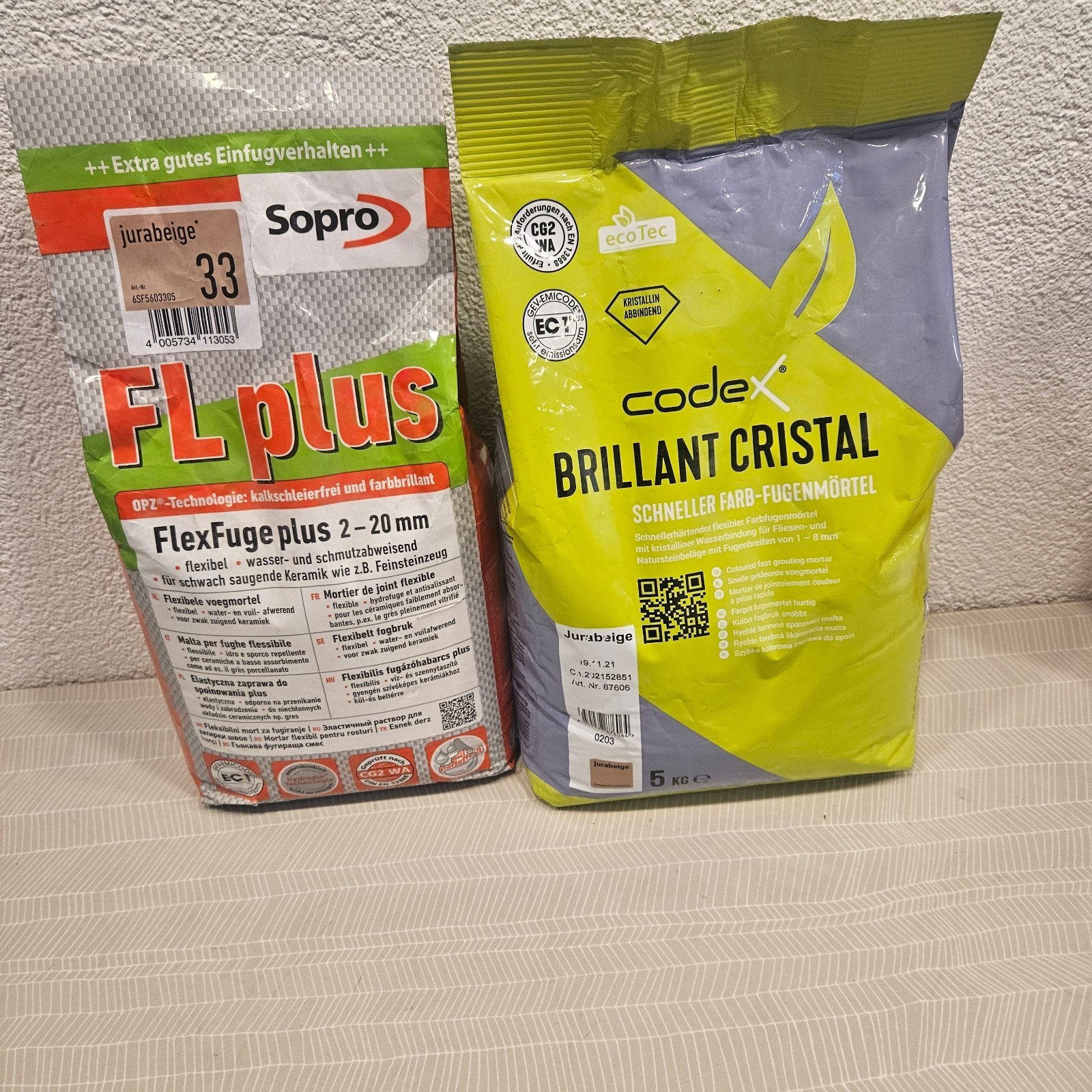 Nieuwe Sopro FL plus en Codex Brillant Cristal voegmortel, Ophalen of Verzenden
