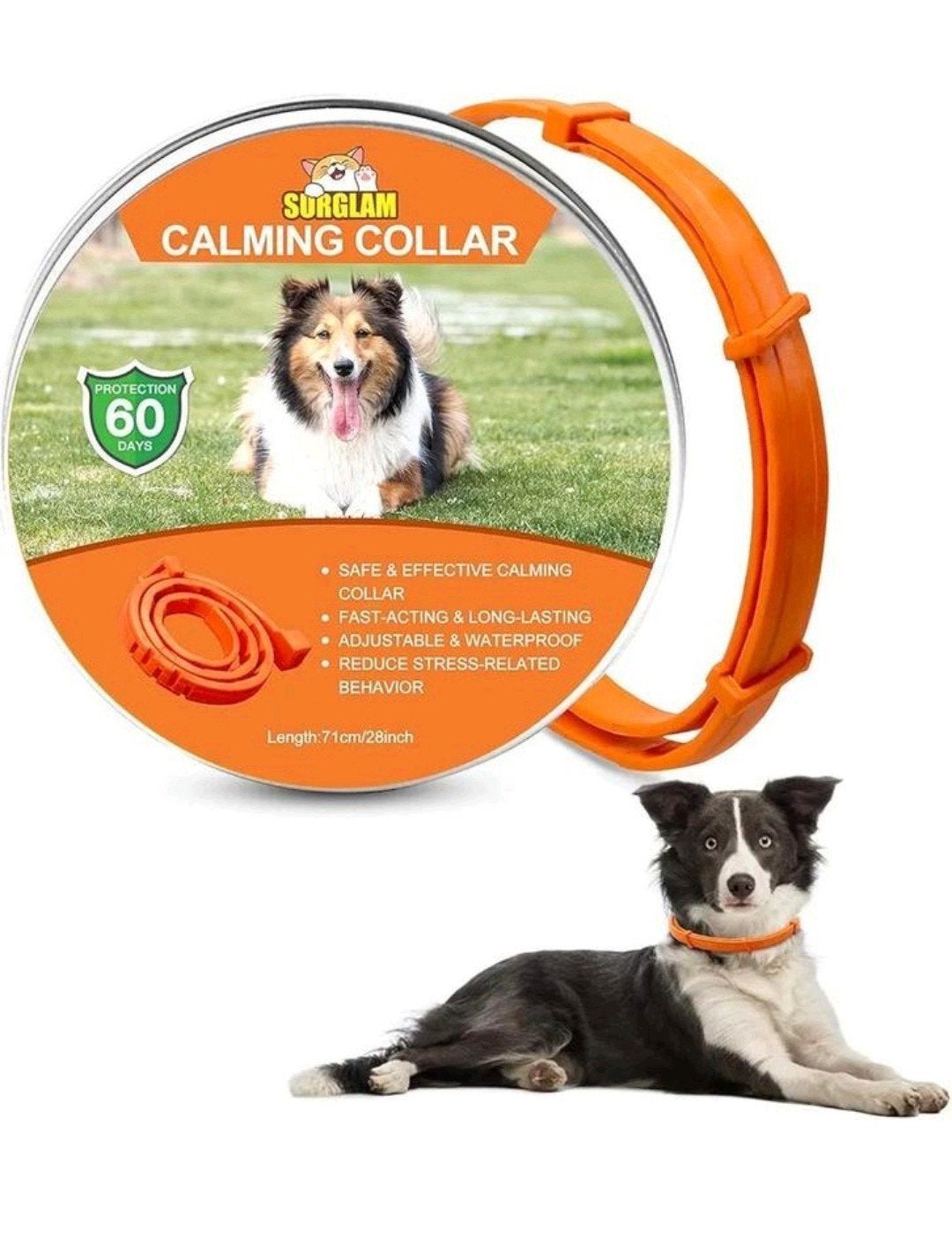 Kalmerende halsbond hond 71 cm verstelbaar., Ophalen of Verzenden, Nieuw, Halsband