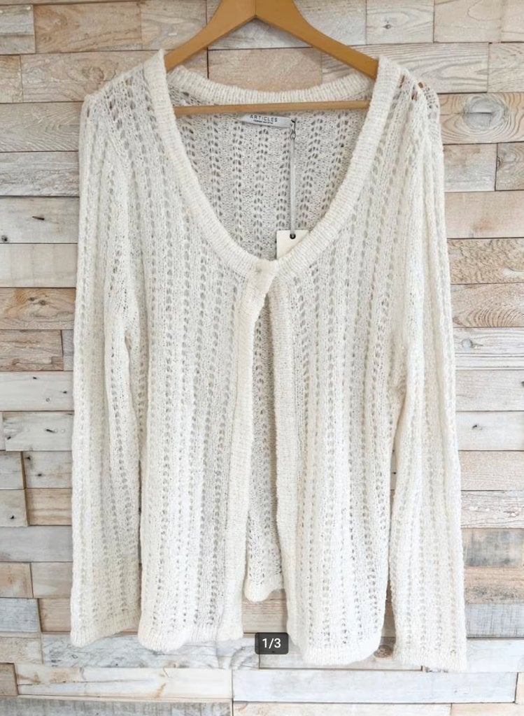 Nieuw 119€ wit open gewerkt zomers vest, Articles; maat 44, Kleding | Dames, Wit, Maat 42/44 (L), Nieuw, Ophalen of Verzenden