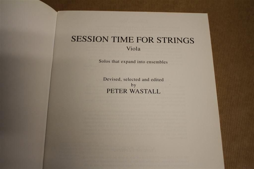 Session time for strings. Viola. Solos that expand..., Ophalen of Verzenden, Gebruikt, Artiest of Componist, Populair