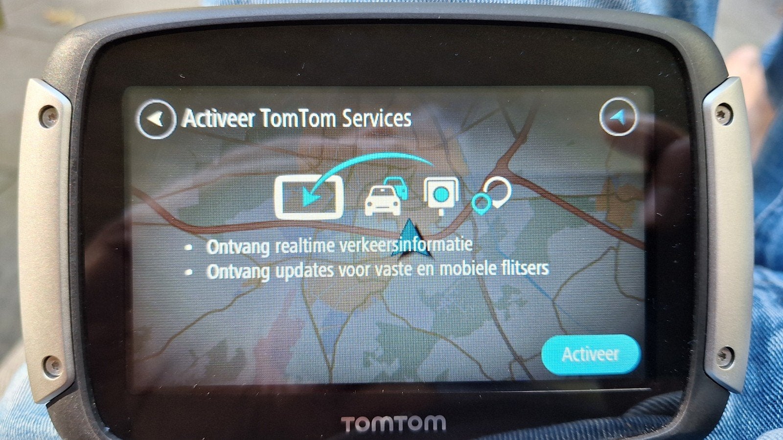 TomTom Rider 400 motor navigatiesysteem, Ophalen of Verzenden, Gebruikt