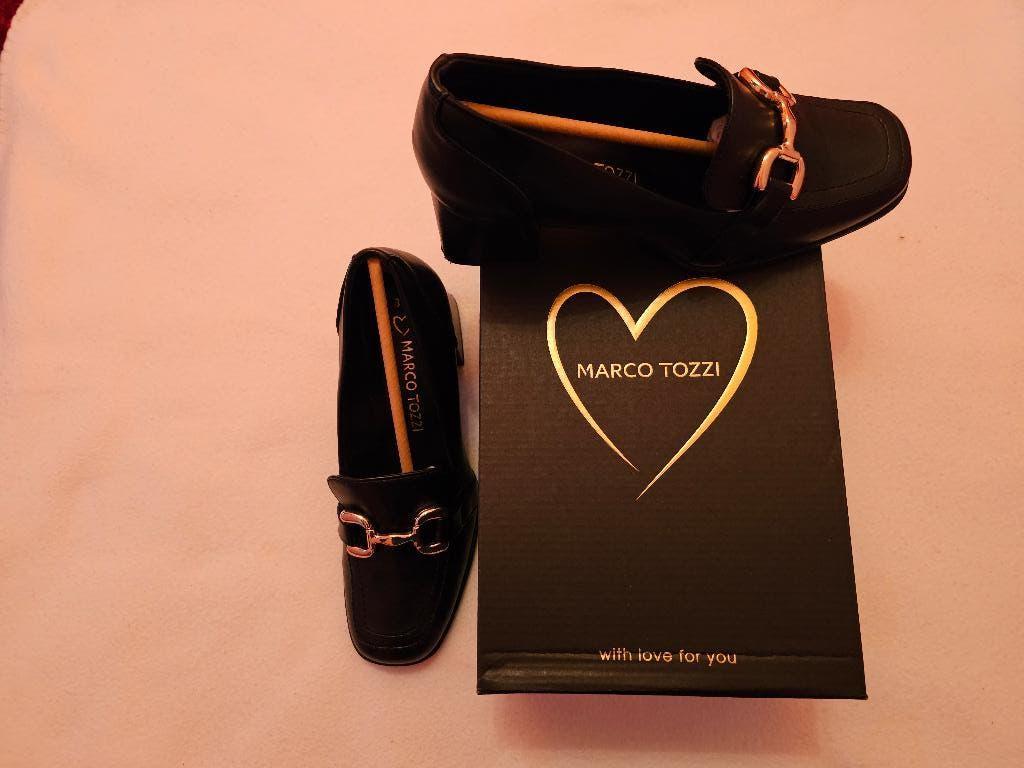 Marco Tozzi, Schoenen met lage hakken, Zwart, Marco Tozzi, Nieuw
