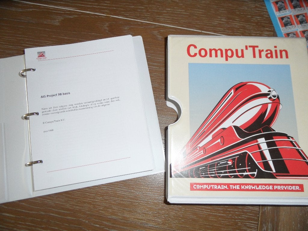 Compu'Train cursusmateriaal MS Project 98 basis, Boeken, Informatica en Computer, Ophalen of Verzenden, Gelezen, Software