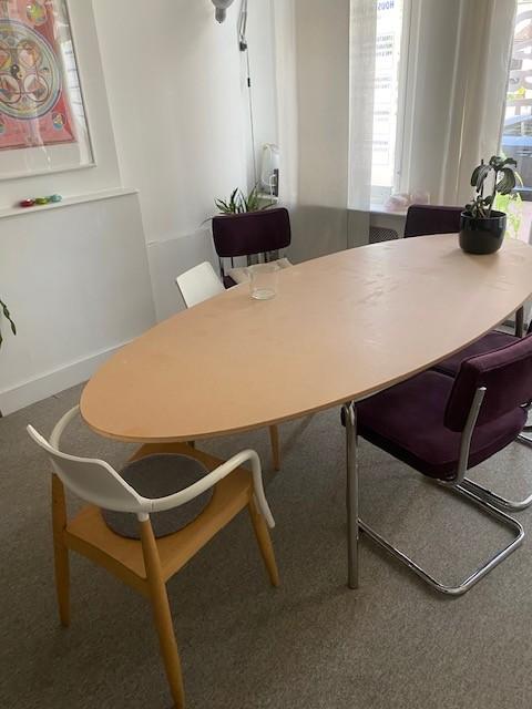 eet tafel ovaal, Ophalen, Overige materialen, Gebruikt, 100 tot 150 cm