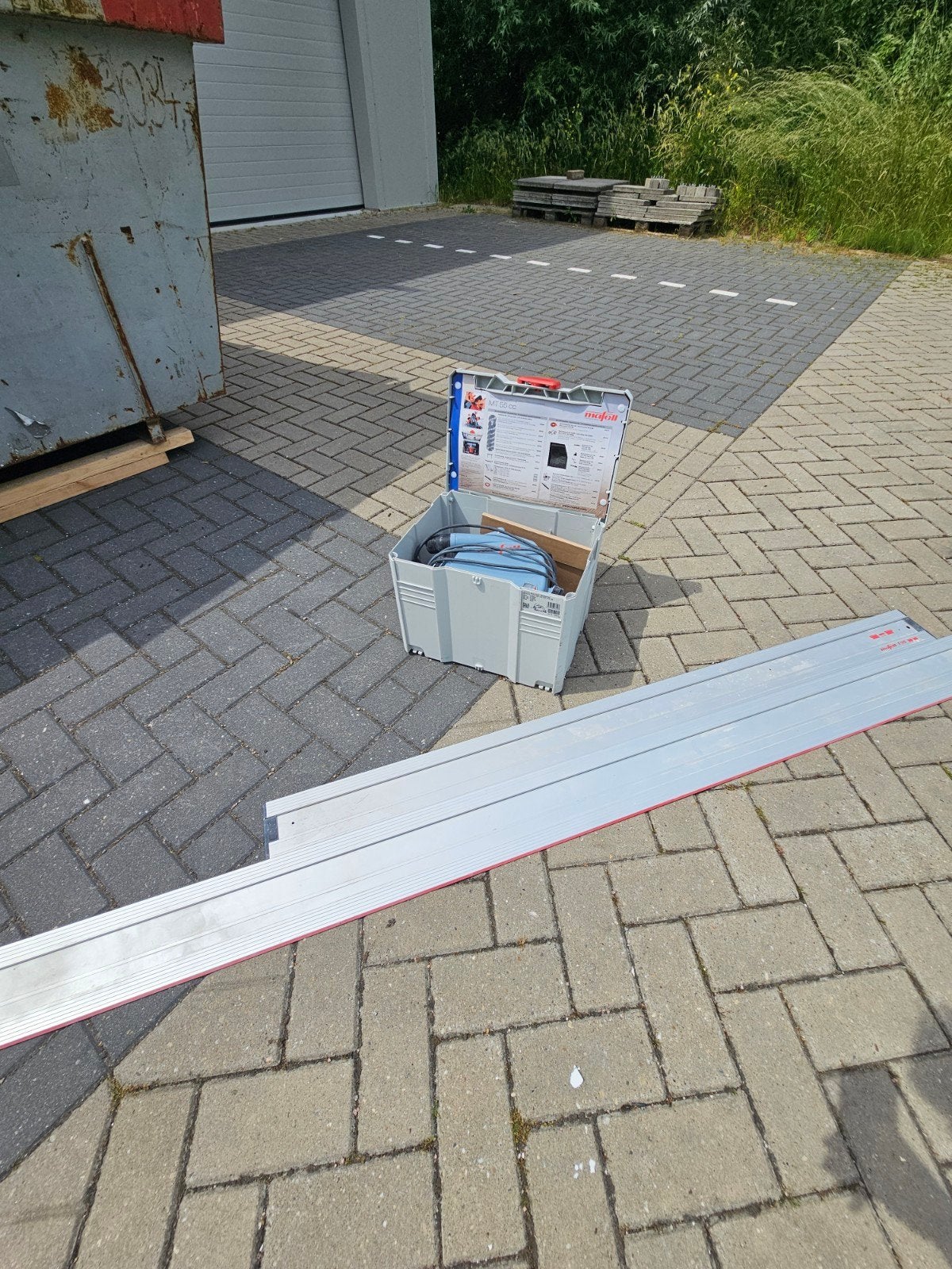 Mafell MT 55 cc Invalzaag met geleiderails en accessoires, Invalzaag, 70 mm of meer, Ophalen of Verzenden, Zo goed als nieuw