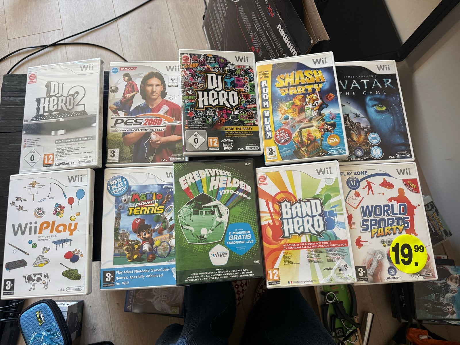 Diverse Wii-spellen: DJ Hero, PES 2009, Mario Power Tennis e, Spelcomputers en Games, Ophalen of Verzenden, Gebruikt, Overige genres