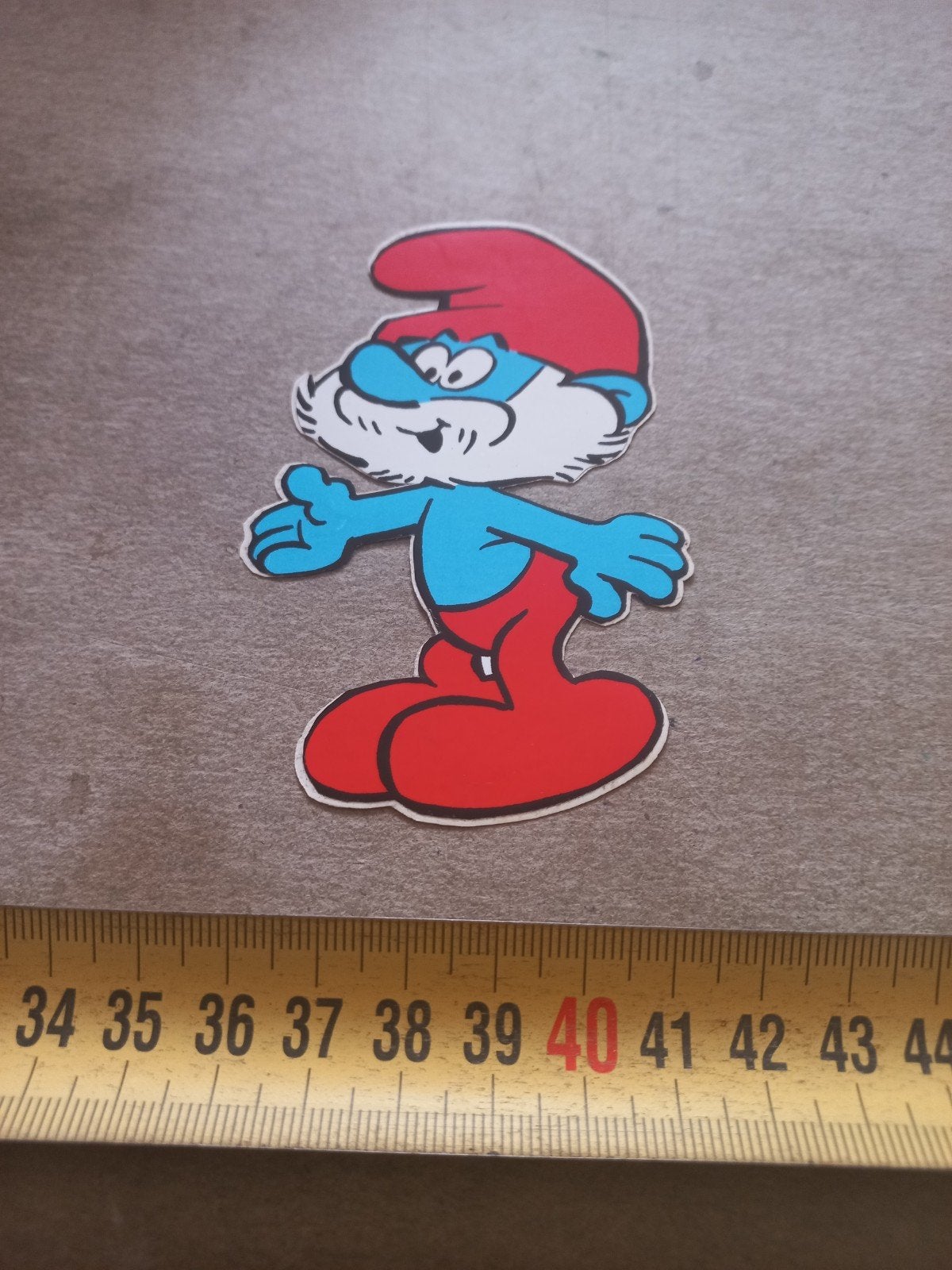 Grote Smurf sticker/afbeelding, Verzamelen, Ophalen of Verzenden, Gebruikt, Grote Smurf, Overige typen