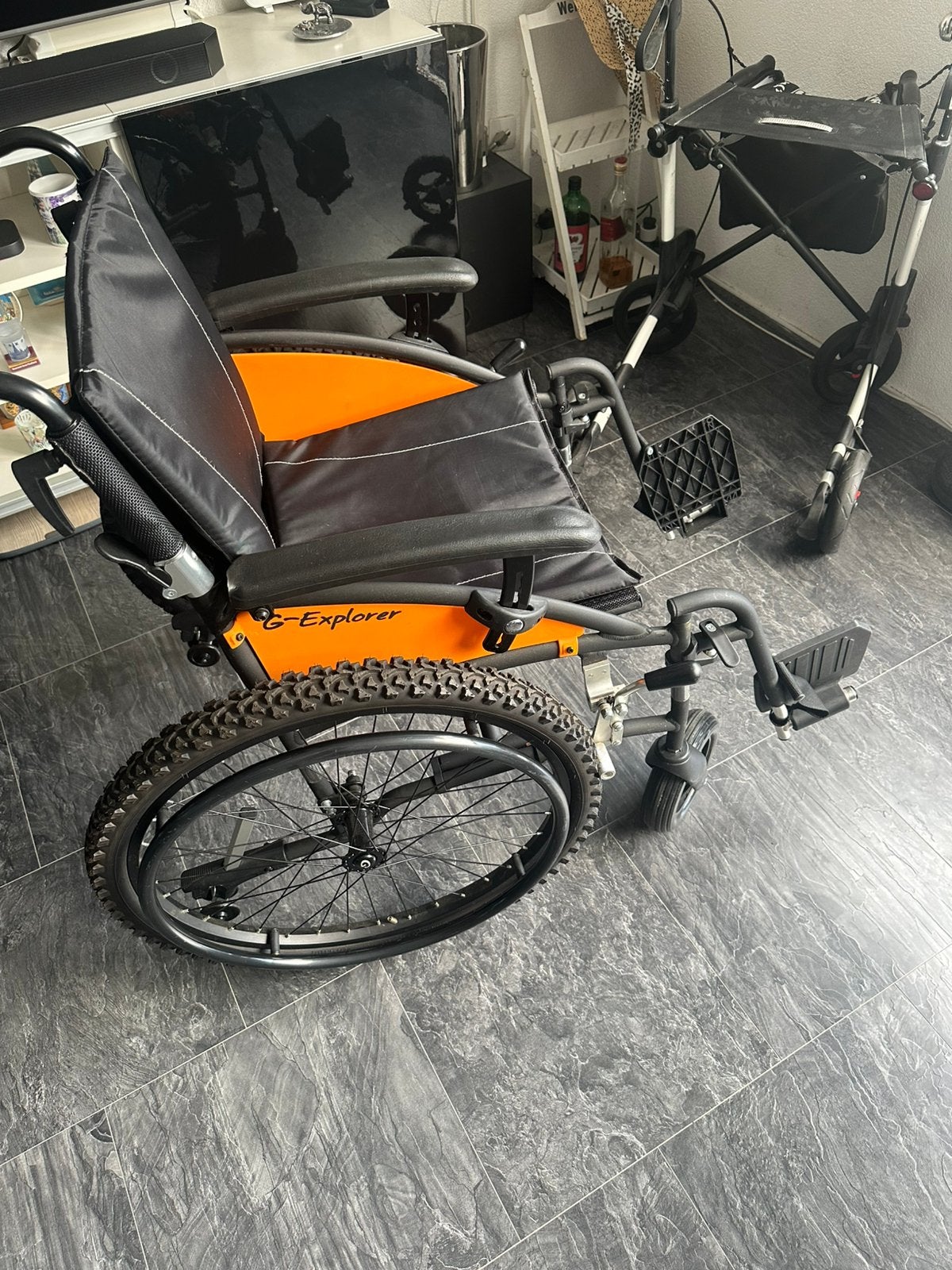 Te koop  rolstoel exel g  explorer, Ophalen of Verzenden, Zo goed als nieuw, Duwrolstoel