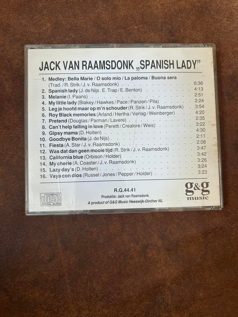 Jack van Raamsdonk- spanish lady, Ophalen of Verzenden, Zo goed als nieuw, Levenslied of Smartlap
