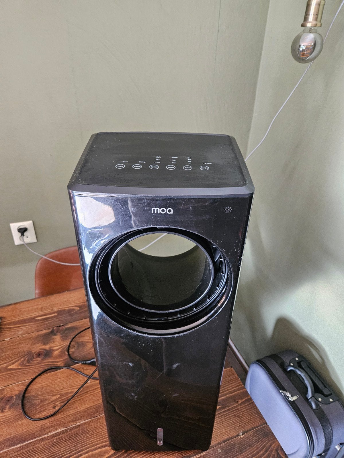 moa aircooler zwart, Witgoed en Apparatuur, Ophalen, Gebruikt, Minder dan 60 m³, 3 snelheden of meer