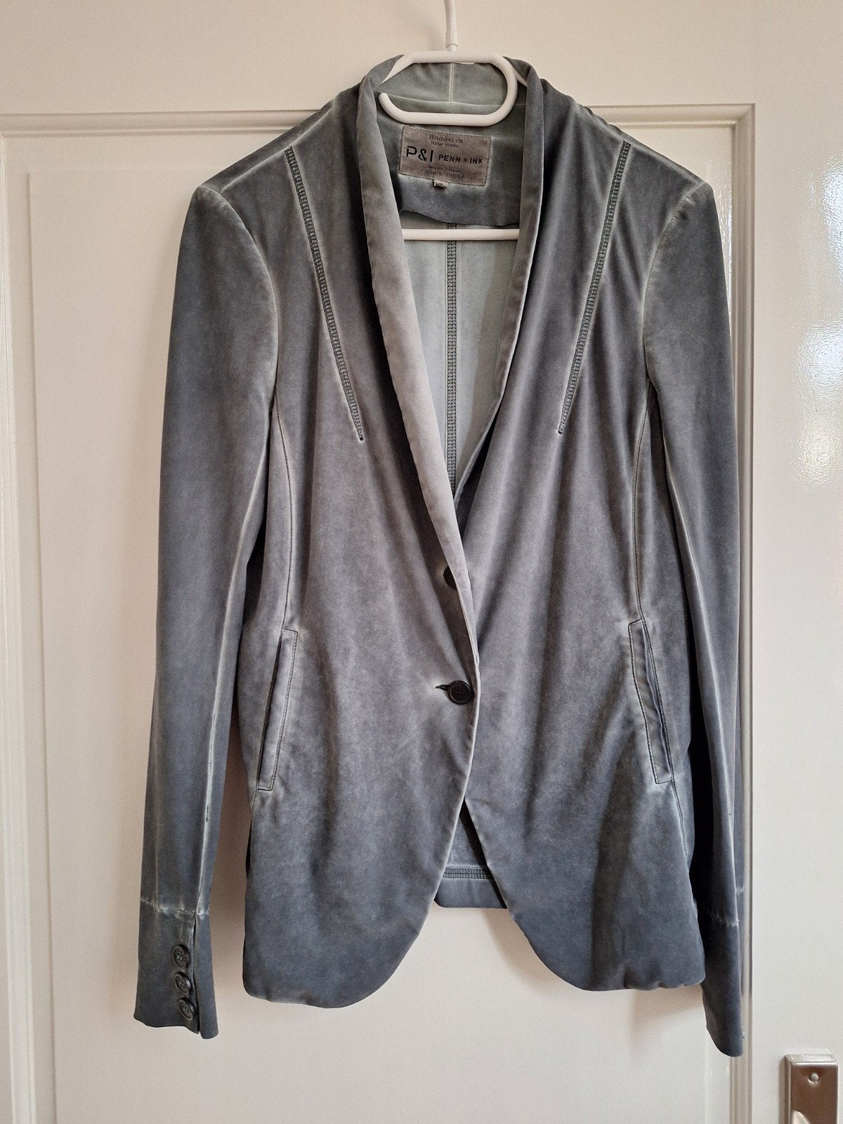 Penn en ink blazer maat 38, Penn & Ink, Zo goed als nieuw, Jasje, Grijs