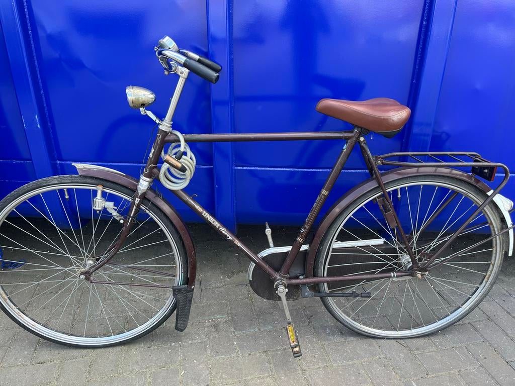 Vintage Union Savoy Damesfiets - Bruin, Overige merken, Velgrem, Ophalen of Verzenden, 53 tot 56 cm