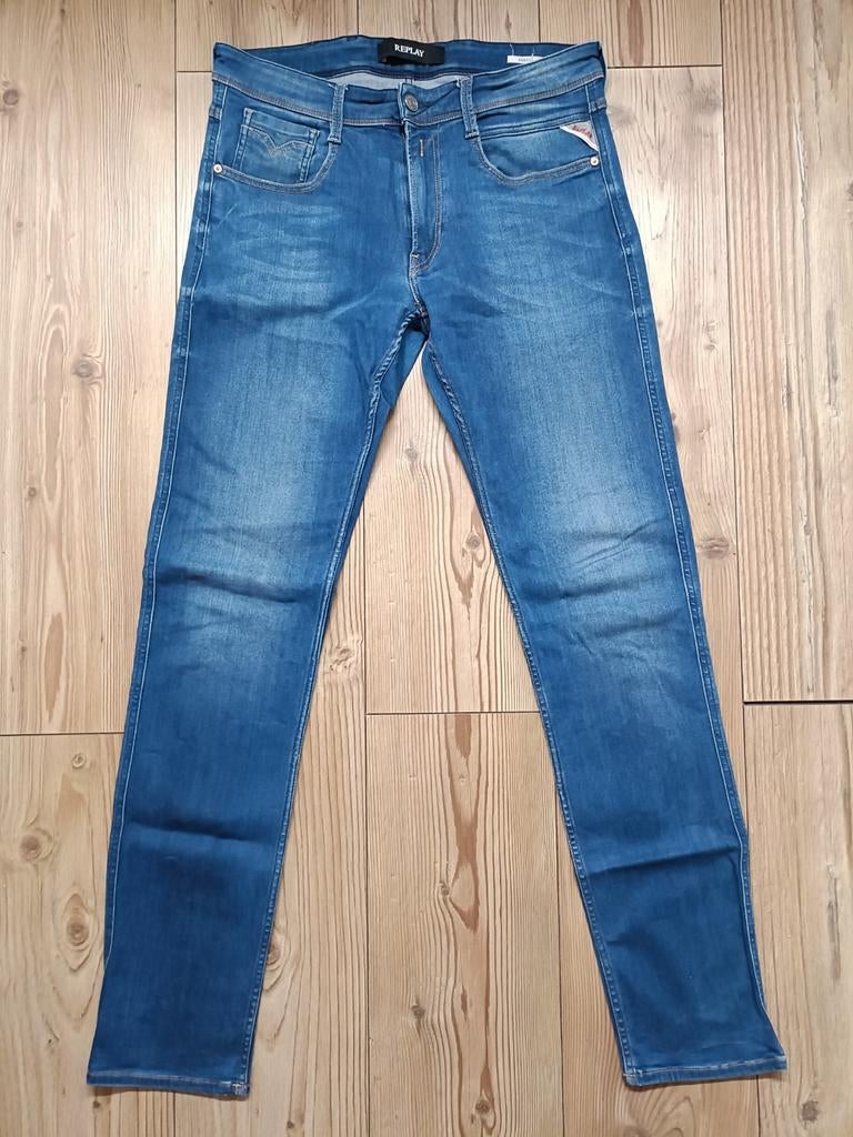 Replay anbass stretch maat 31-34, Ophalen of Verzenden, Zo goed als nieuw, Blauw, W32 (confectie 46) of kleiner