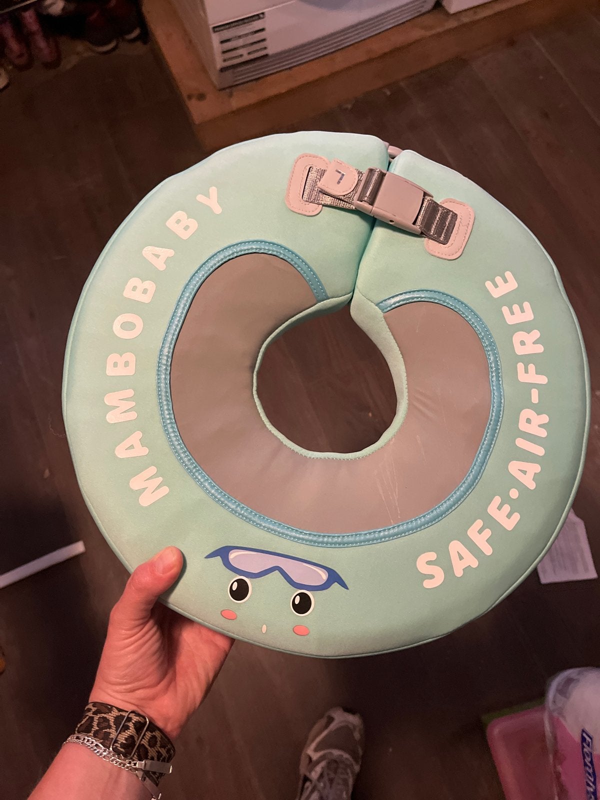 Mambobaby Safe-Air-Free Baby Zwemband Nek, Kinderen en Baby's, Ophalen of Verzenden, Zo goed als nieuw, Overige typen