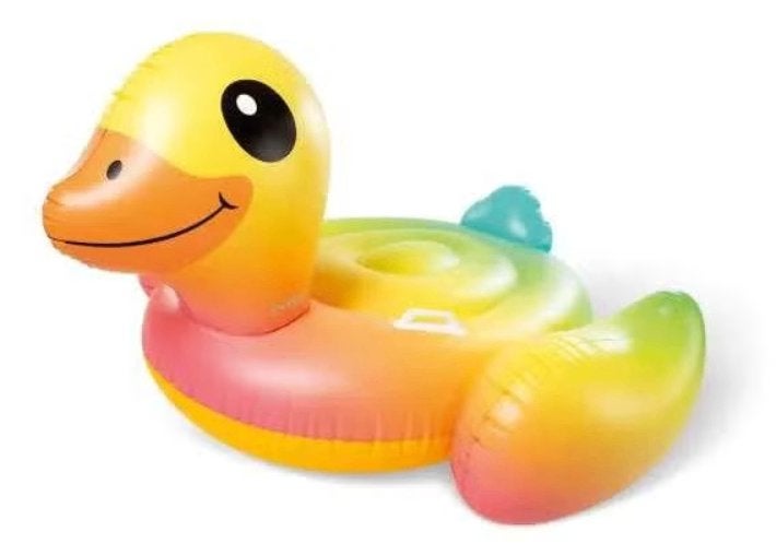 INTEX OPBLAASBARE BADEEND - REGENBOOG 147 x 147 x 81, Ophalen of Verzenden, Gebruikt