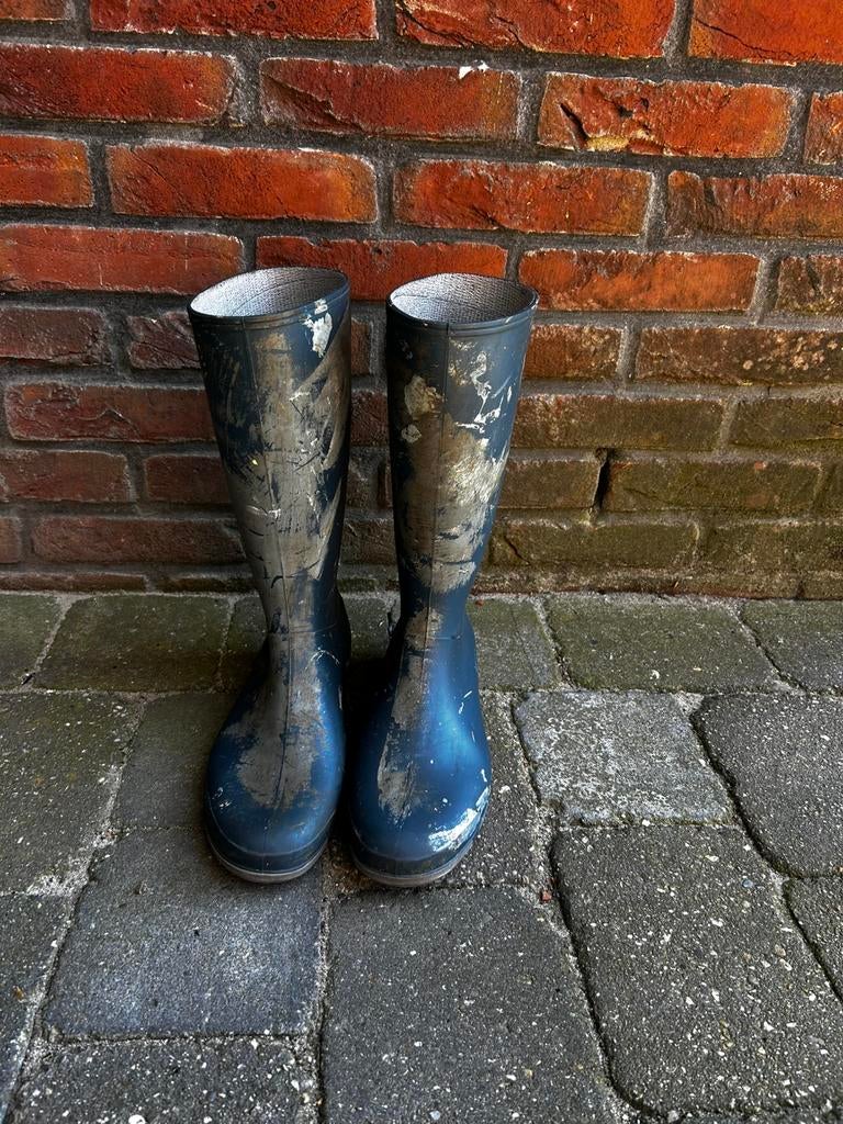 Dunlop laarzen blauw maat 41 inclusief veiligheidzool, Tuin en Terras, Werkkleding, Ophalen, Gebruikt