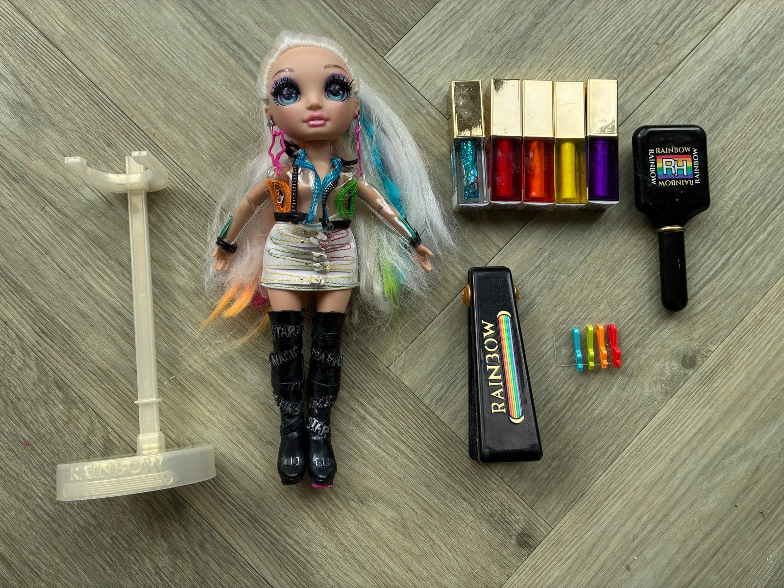 Rainbow High pop met accessoires - Skyler Bradshaw, Ophalen of Verzenden, Gebruikt, Overige typen