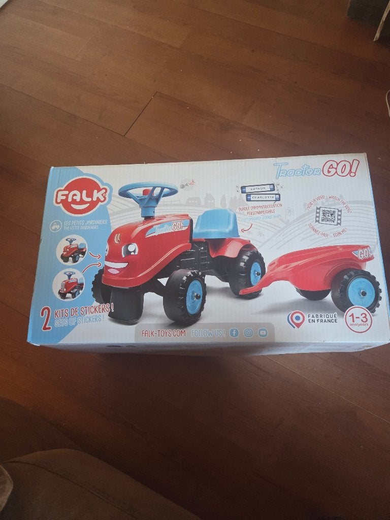 Falk Tractor Ride-, Ophalen, Nieuw, Loopvoertuig
