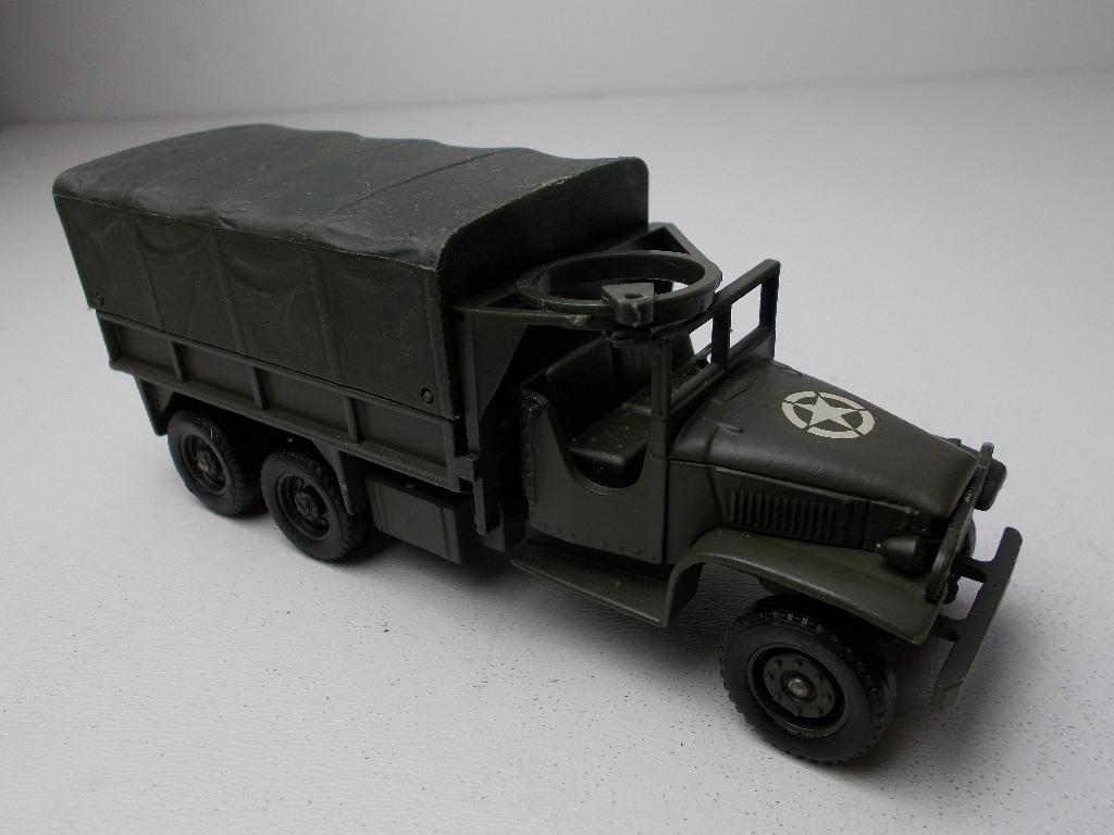 Vintage Solido 353 GMC 6 X 6. TOURELLE OVERLORD 89. I.g.st., Ophalen of Verzenden, Zo goed als nieuw, Bus of Vrachtwagen, Solido