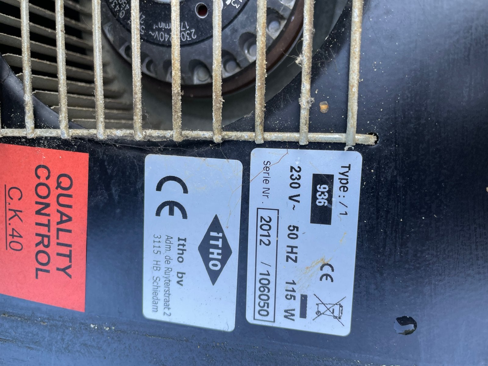 Itho Afzuigkap Type 936 - Gebruikt, Goede Staat, Ophalen, Gebruikt, Minder dan 200 m³ per uur, Onderbouw afzuigkap