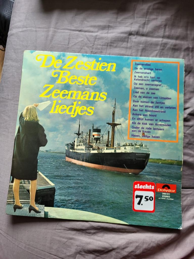 De Zestien Beste Zeemansliedjes LP - Polydor, Ophalen of Verzenden, Gebruikt, 12 inch, Overige genres