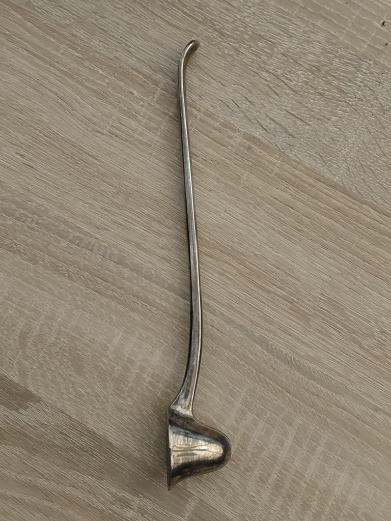 Antieke zilveren kaarsendover - 22 cm, Ophalen