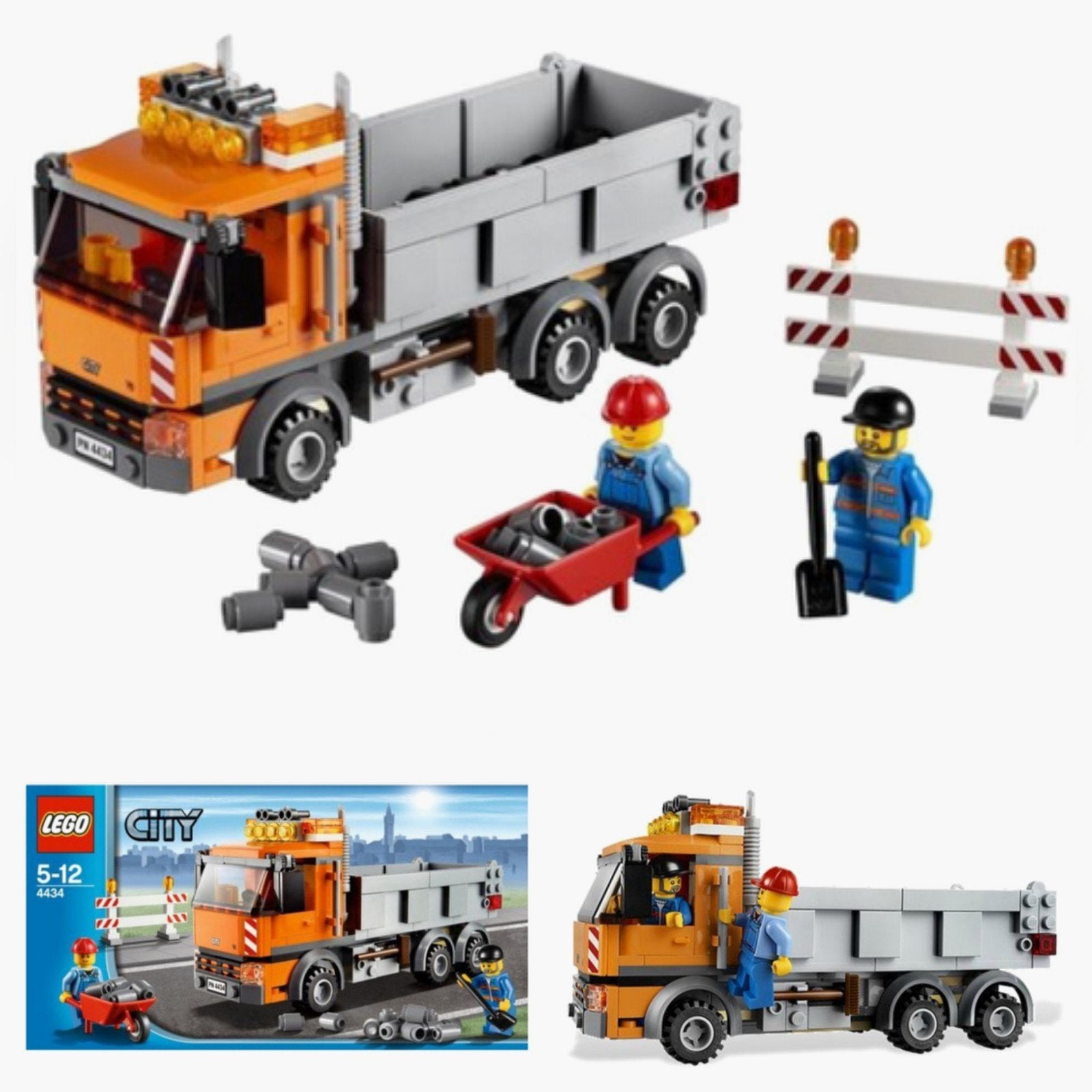 LEGO City 4434 Kiepwagen met 2 minifiguren, City, Lego, Compleet, Ophalen of Verzenden