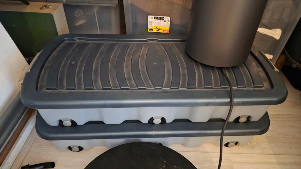 2x Opbergbox met wielen - Handige opslagoplossing, Ophalen, Gebruikt