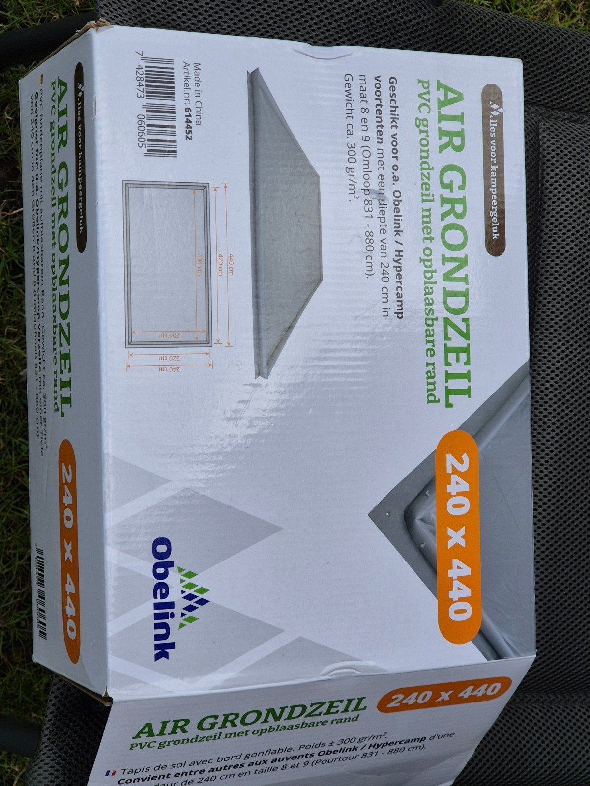 Nieuwe Obelink Air Grondzeil 240x440, Ophalen of Verzenden, Nieuw