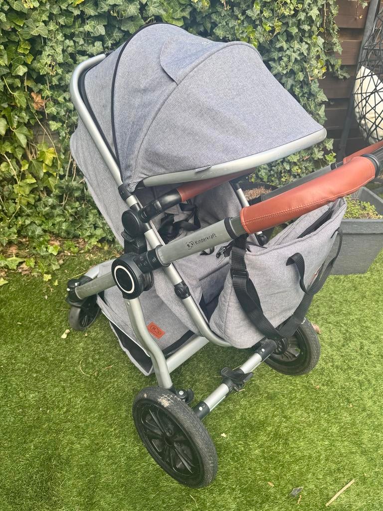 Kinderkraft VEO 3-in-1 Reissysteem Kinderwagen Grijs, Gebruikt, Combiwagen, Met autostoeltje, Ophalen