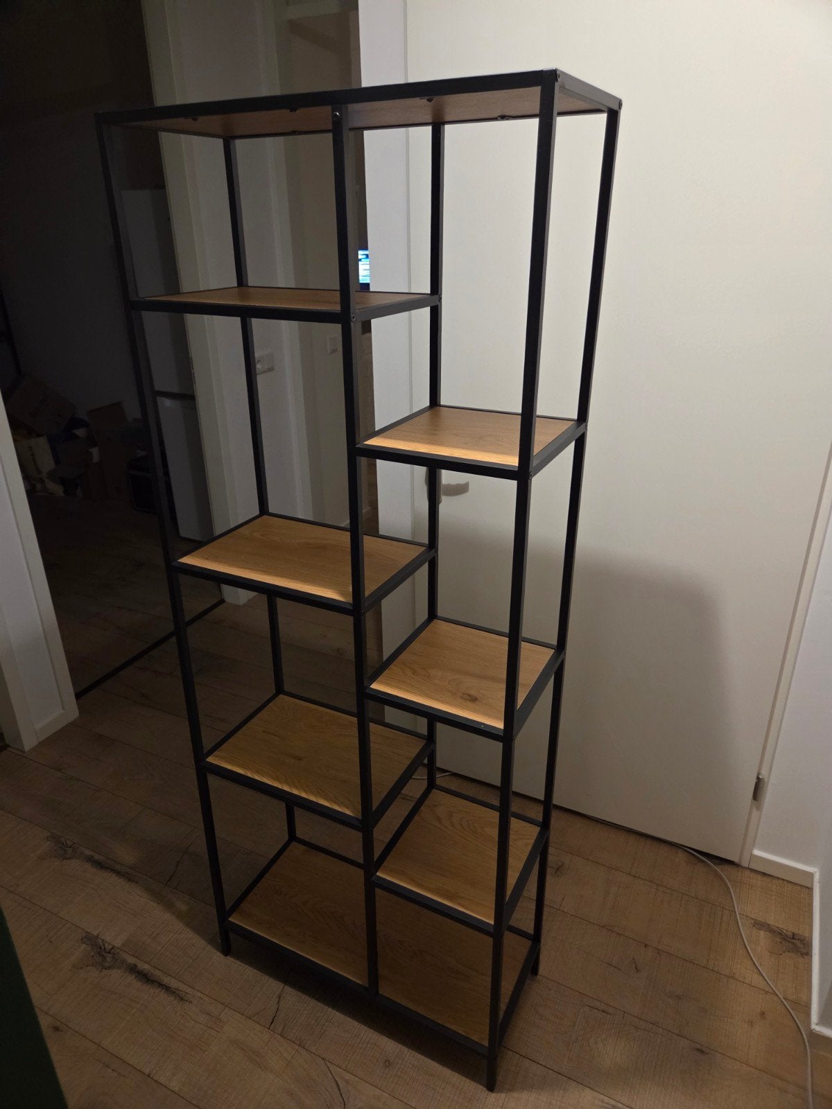 Open kast met vakken / wandrek., Ophalen, Gebruikt, 50 tot 100 cm, 150 tot 200 cm