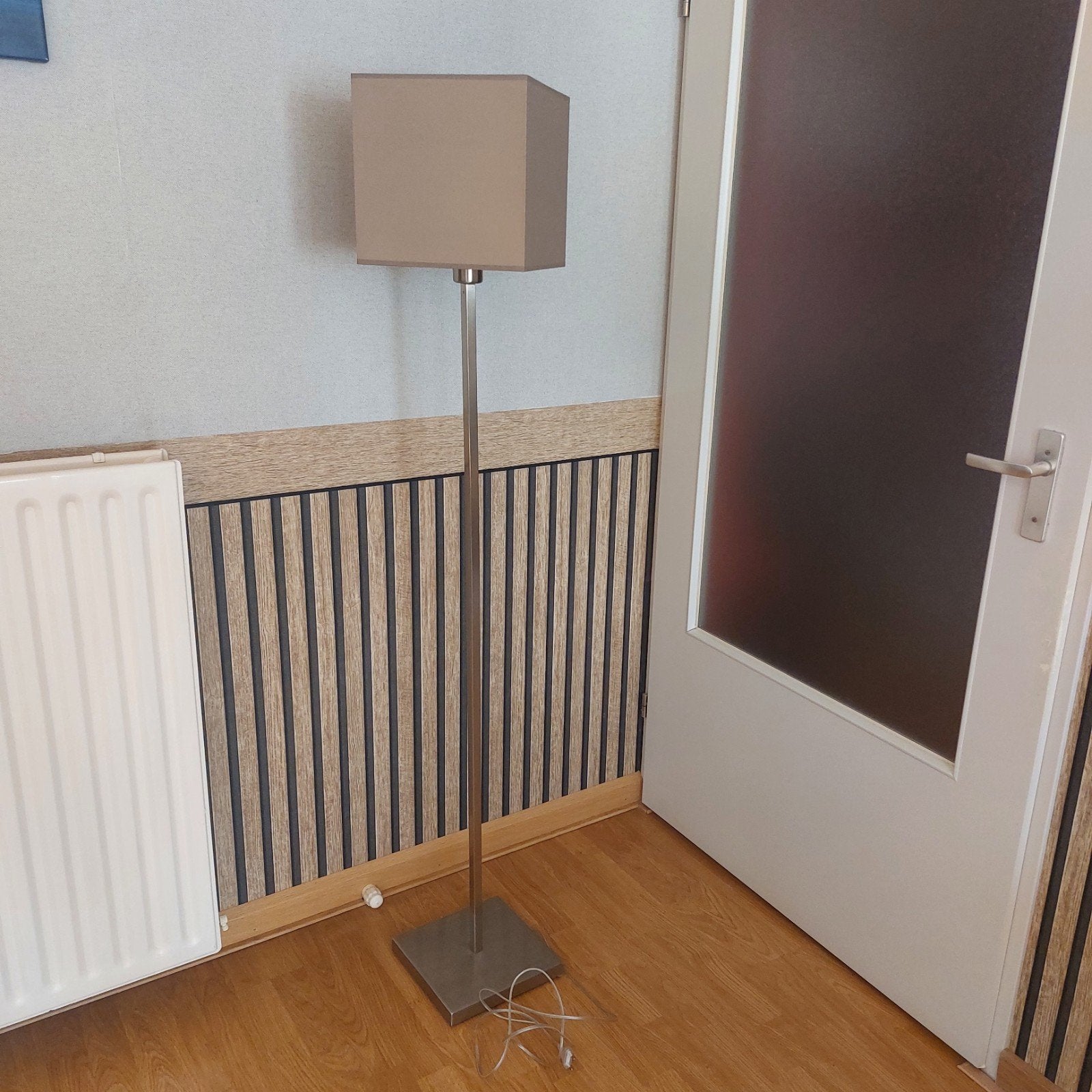 Highlight Vloerlamp V450539 Square E27, staal, Ophalen of Verzenden, 150 tot 200 cm