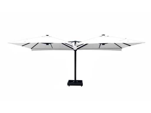 Paralux vierdubbele zweefparasol 4x 3x3m WIT nieuw in doos, Tuin en Terras, Parasols, Ophalen, Kantelbaar, Nieuw, Zweefparasol