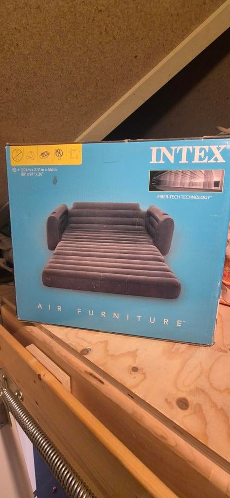 Intex opblaasbare bank, Caravans en Kamperen, Luchtbedden, Ophalen of Verzenden, Nieuw, 2-persoons