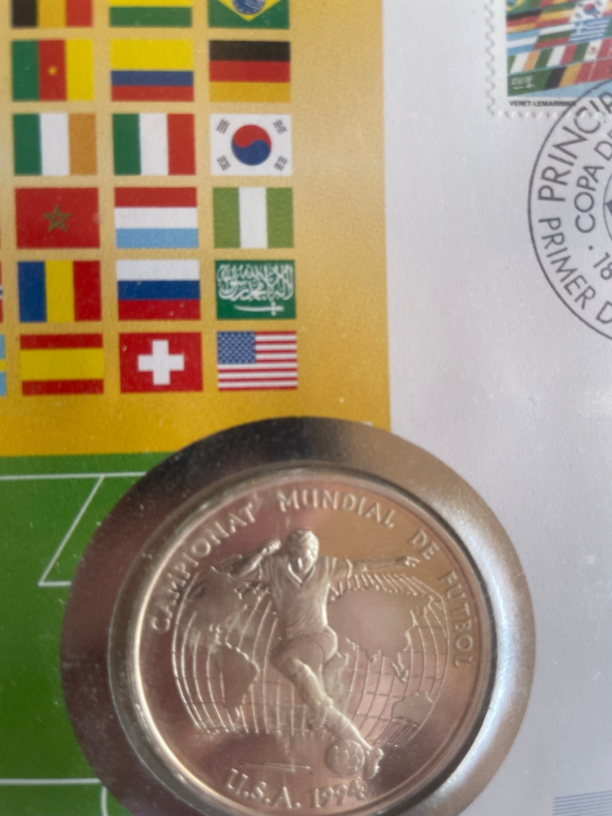 WK Voetbal 1994 USA - Munt en Postzegel Collectie Andorra, Ophalen of Verzenden, Verzamelmap