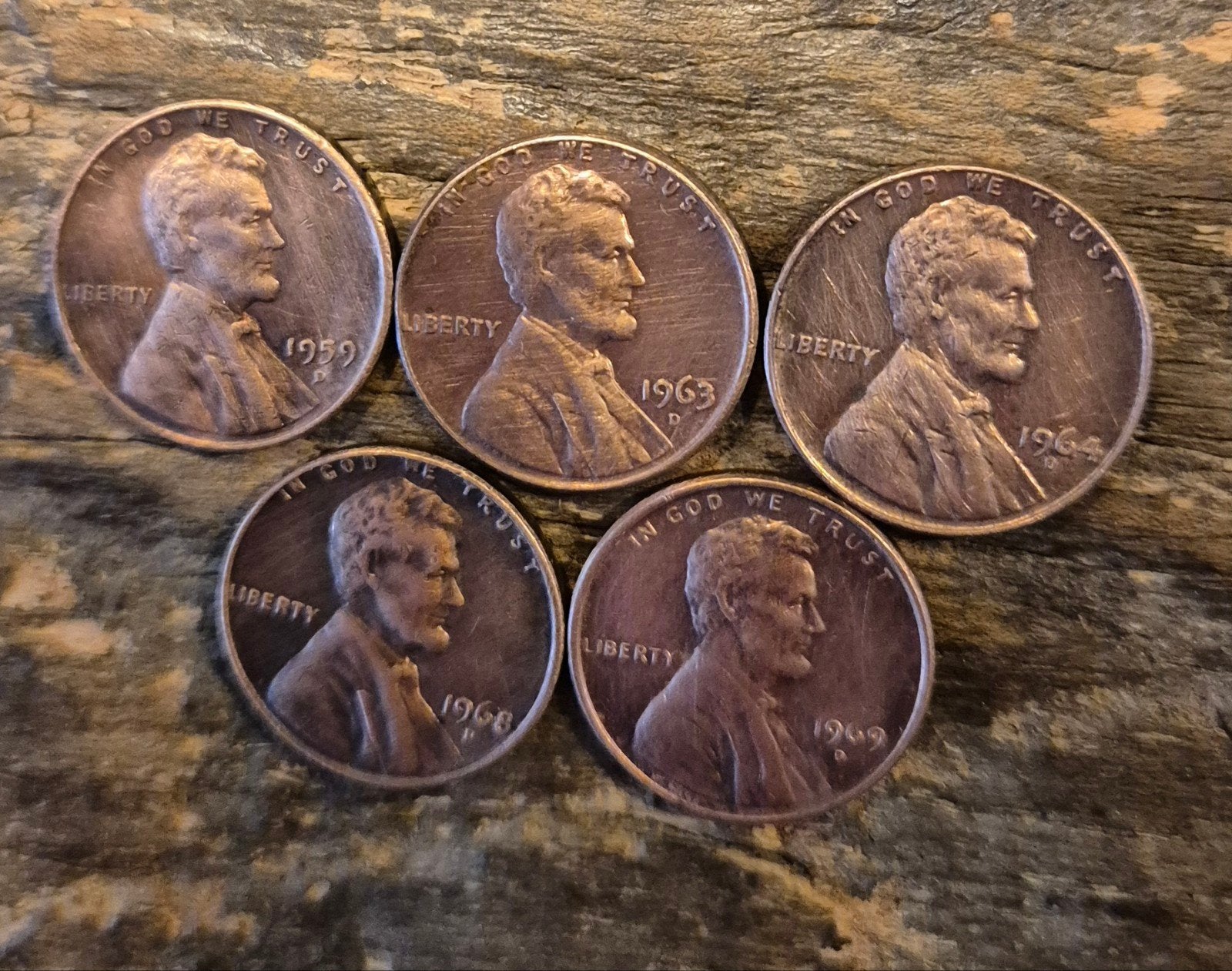 Dollar centen ( Lincoln centen ), Ophalen of Verzenden, Noord-Amerika, Losse munt