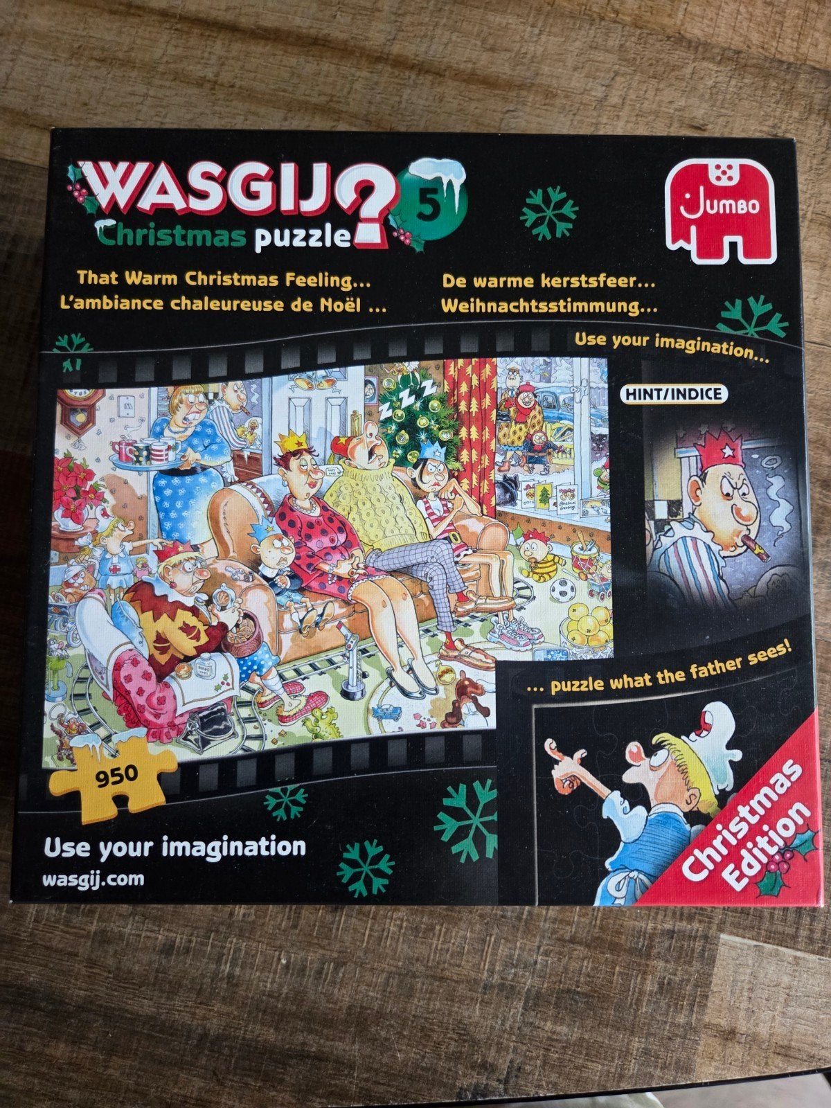 Wasgij Christmas 5, Ophalen of Verzenden, 500 t/m 1500 stukjes, Zo goed als nieuw