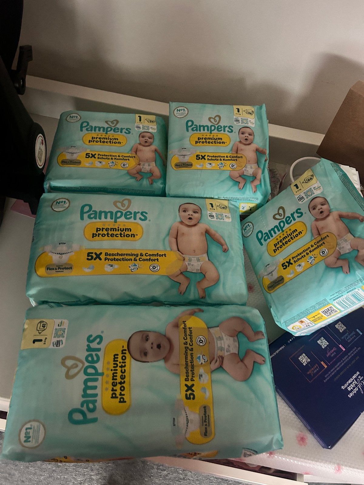 Pampers Premium Protection luiers - Maat 1 (5 pakken), Ophalen of Verzenden, Nieuw