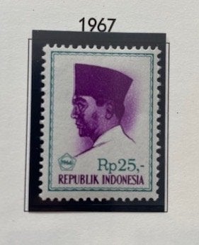 1x 1967 Pres. Soekarno, Postzegels en Munten, Ophalen of Verzenden, Postfris, Zuidoost-Azië