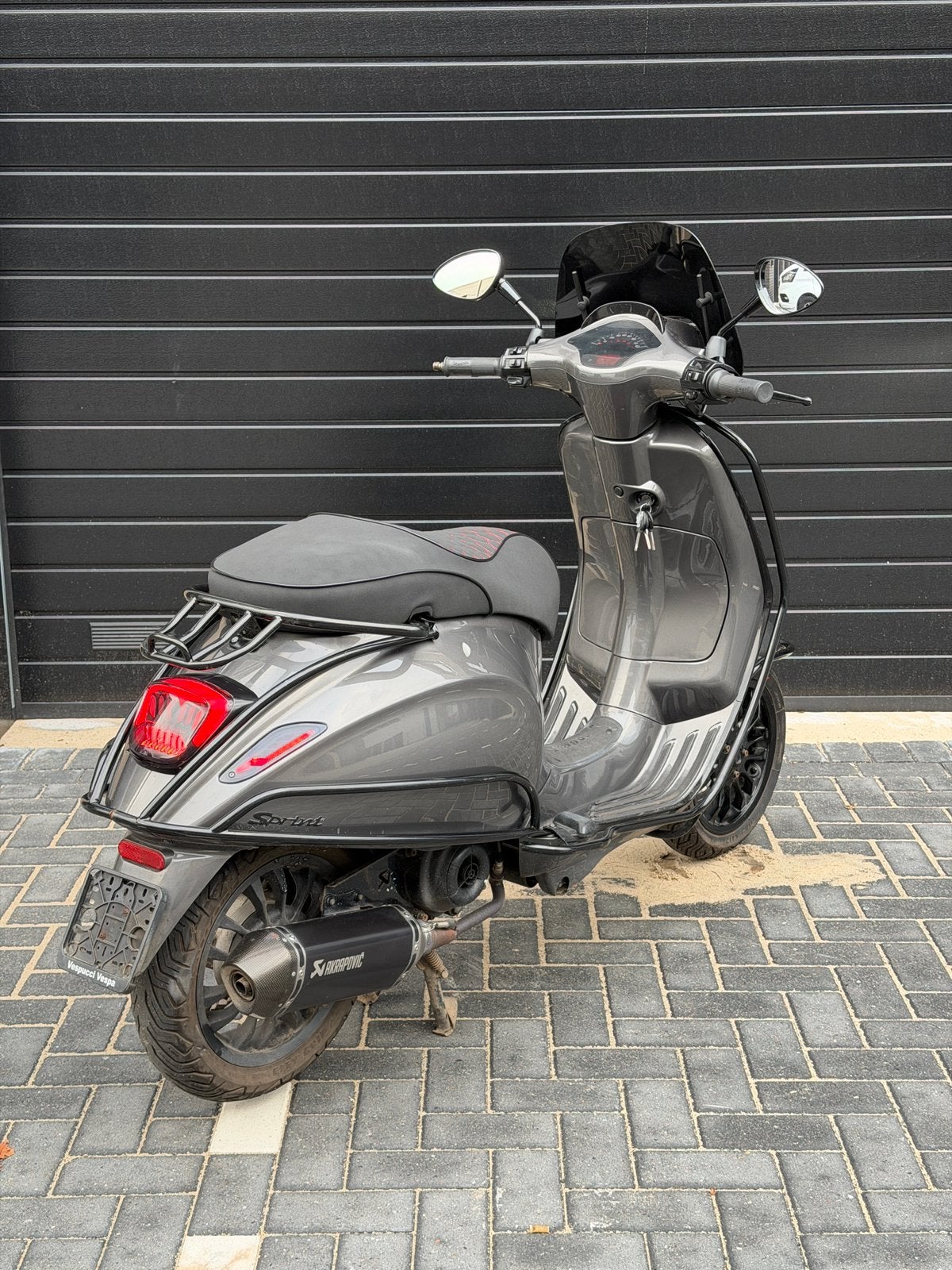 Vespa sprint 2020! Porsche agaat grijs! Akrapovic! 65km/h, Ophalen of Verzenden, Zo goed als nieuw, Benzine