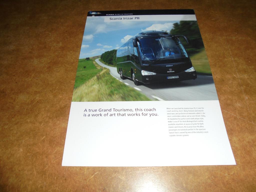 3 leaflets Scania touringcars in één koop, Ophalen of Verzenden, Nieuw, Overige merken