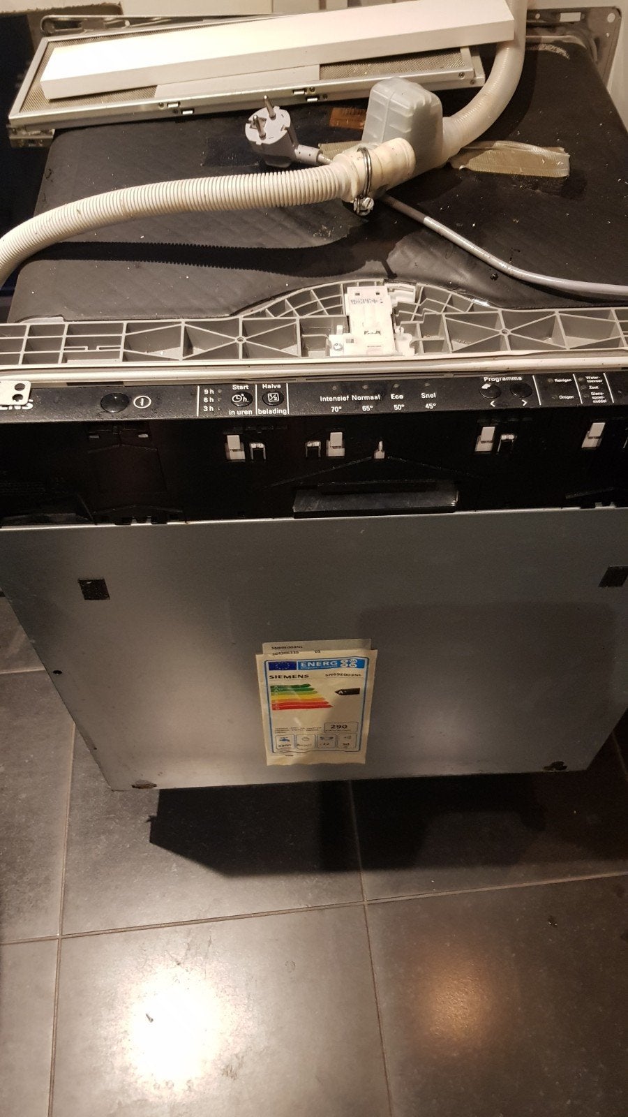 Siemens SN69E003NL Inbouw Vaatwasser - Gebruikt, Witgoed en Apparatuur, Vaatwasmachines, Ophalen, Gebruikt, 60 cm of meer, Inbouw