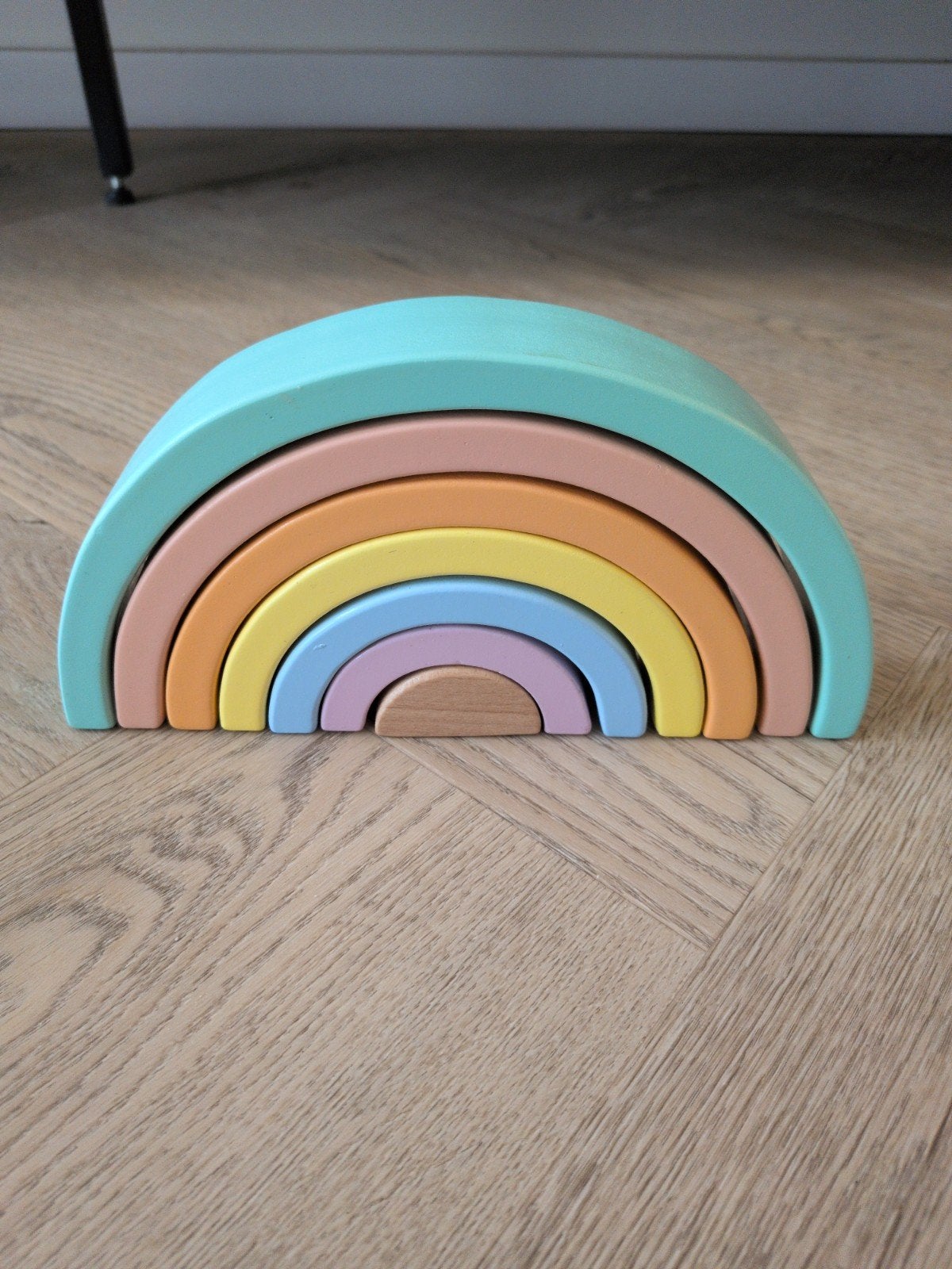 Houten regenboog speelgoed - zo goed als nieuw, Ophalen, Zo goed als nieuw, Overige typen
