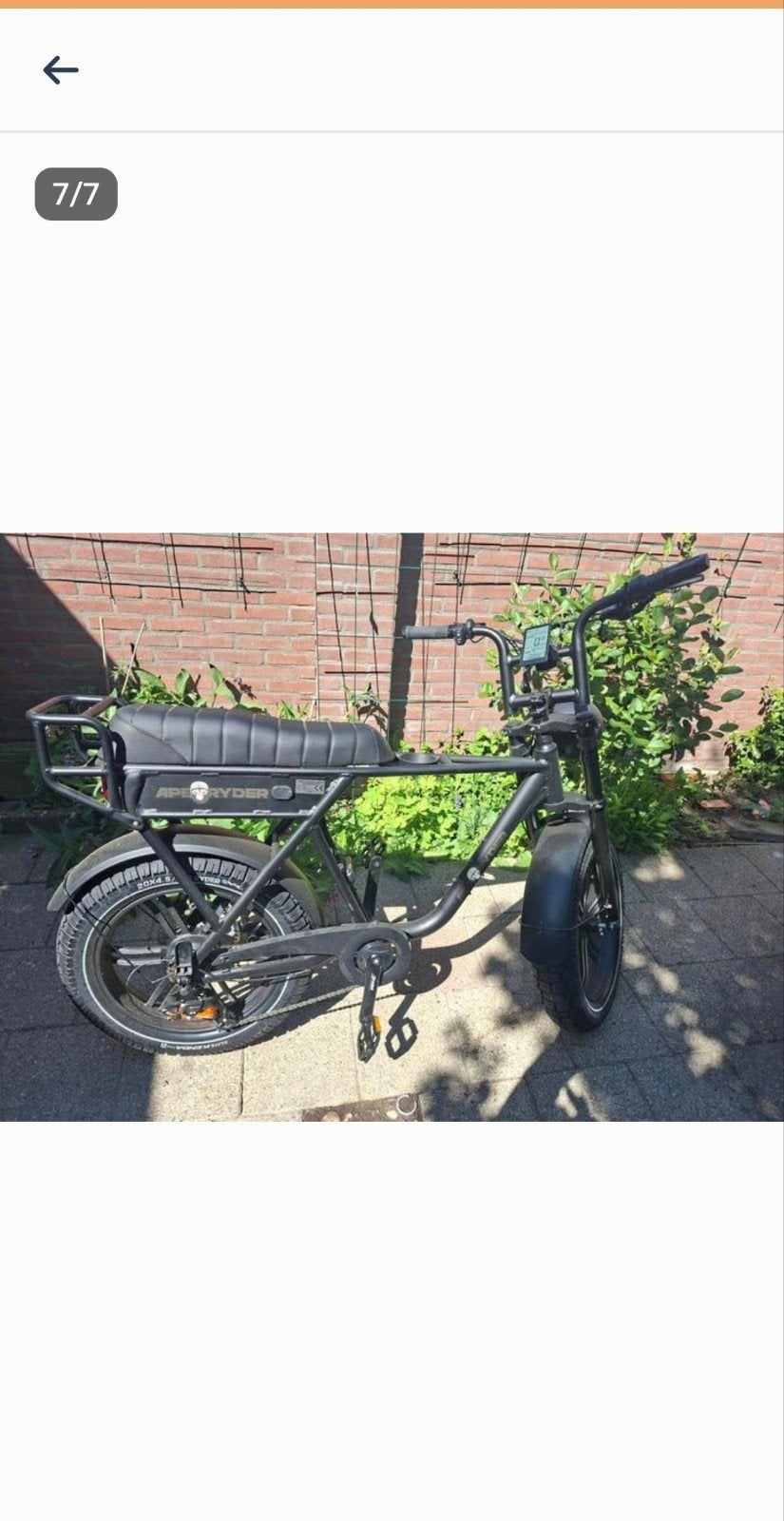 Ape Ryder Fatbike - Handrem achter kapot, 59 cm of meer, Ophalen of Verzenden, Nieuw, Overige merken
