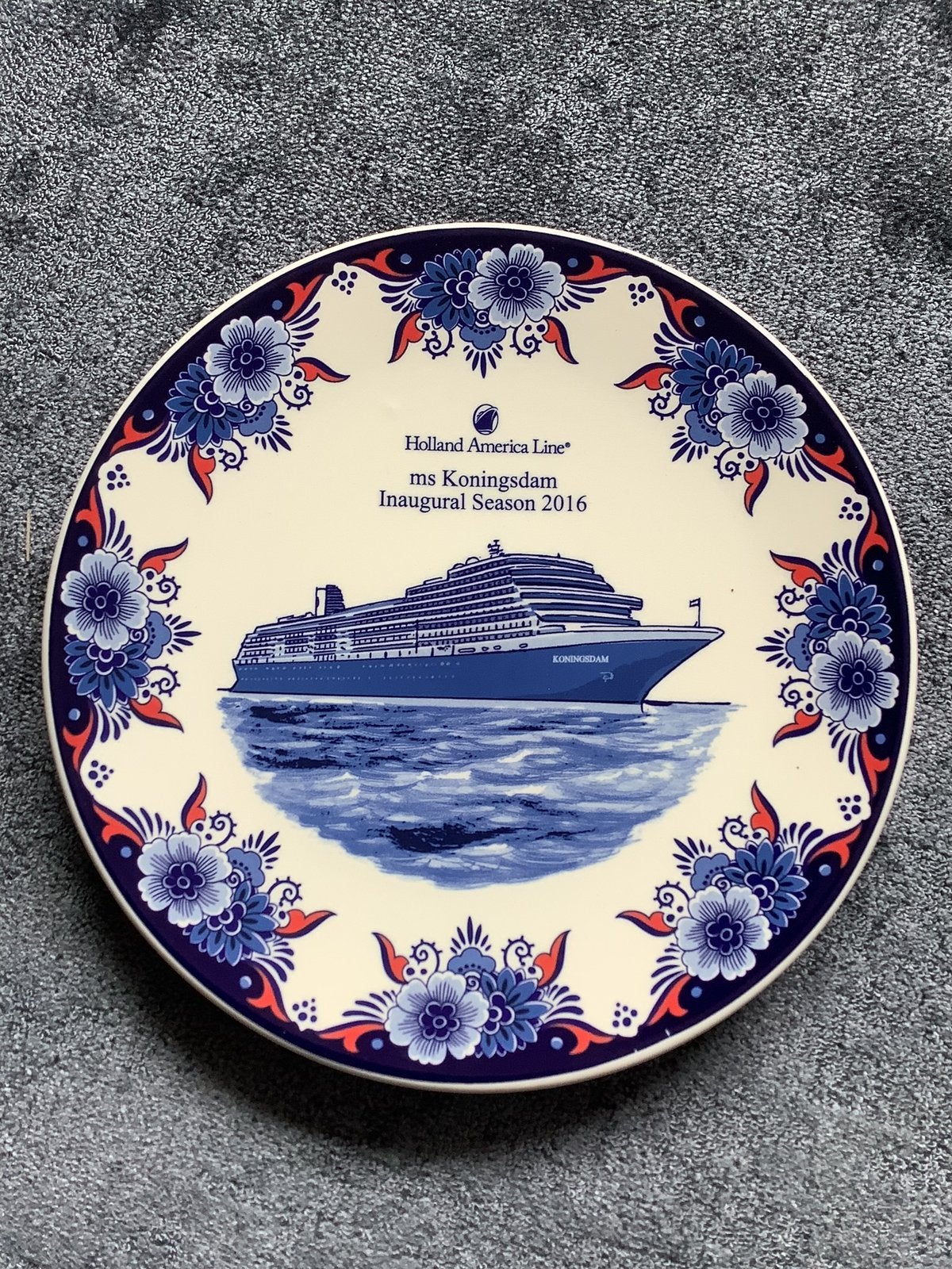 Wandbord Holland America Line - Ms Koningsdam-2016, Ophalen of Verzenden, Nieuw, Overige typen